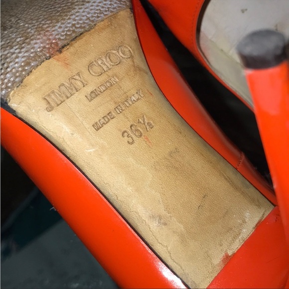 Jimmy Choo Orange Heels - Picture 4 of 5